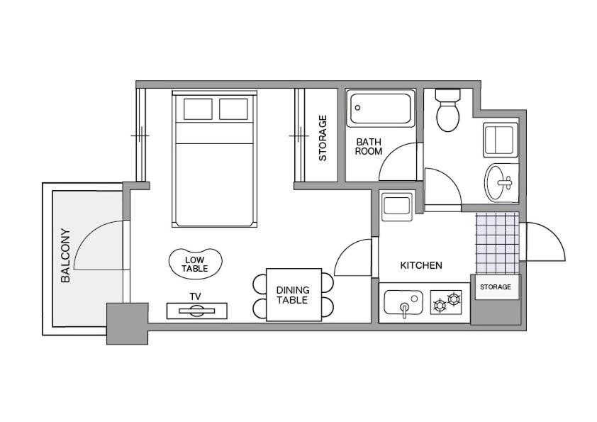 Yakuin Apartment Fukuoka  Extérieur photo